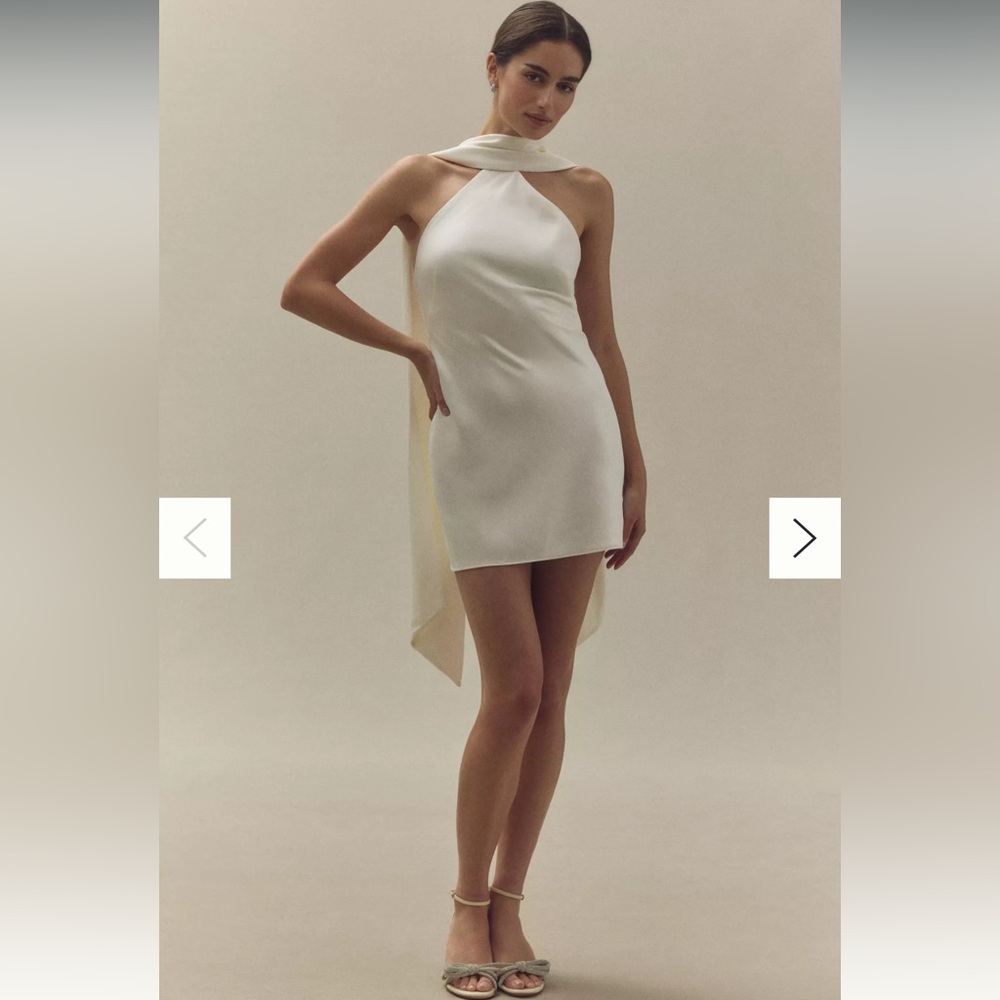 Significant Other Lucile Halter Sash Mini Dress